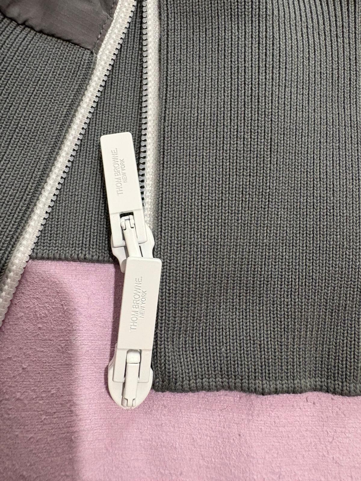 Thom Browne Grey Ripstop Bomber Jacket