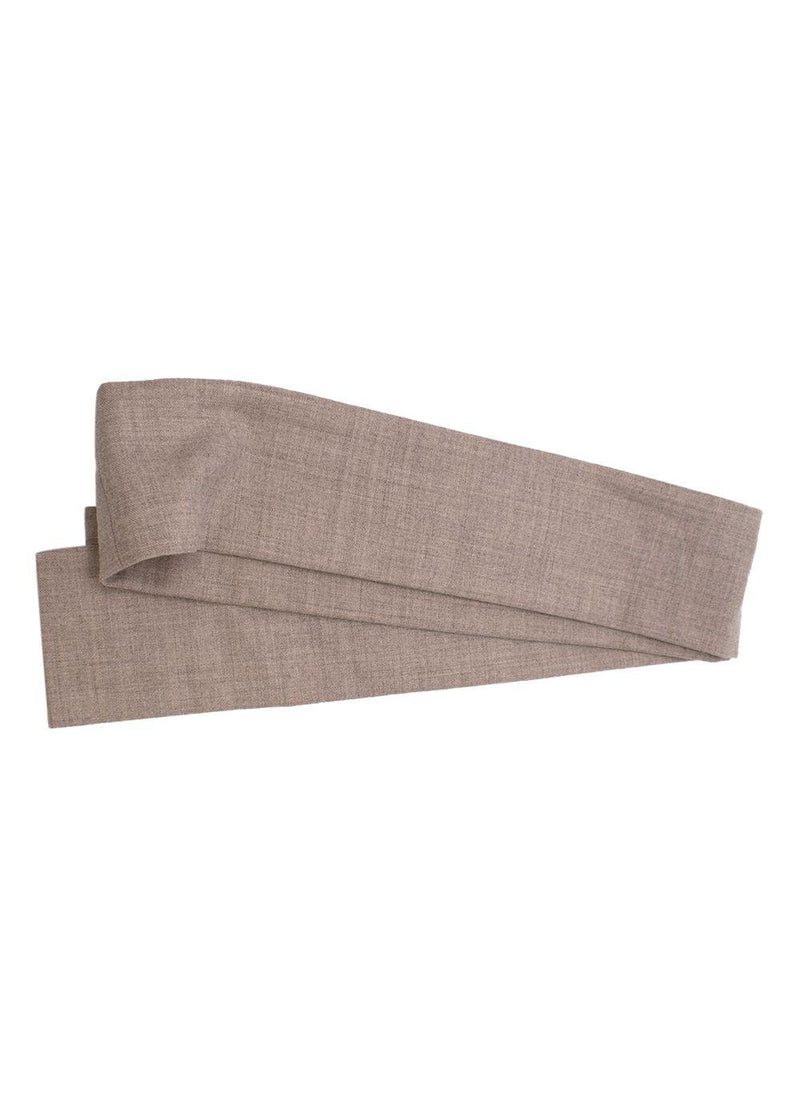Beige Wool Tailored Jacket and Trousers Set