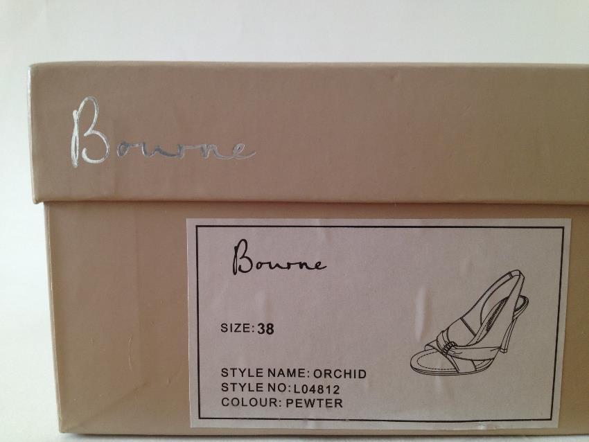 Bourne metallic heeled sandals