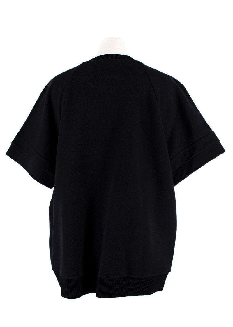 Fendi Black Embellished Eye Detail T-Shirt
