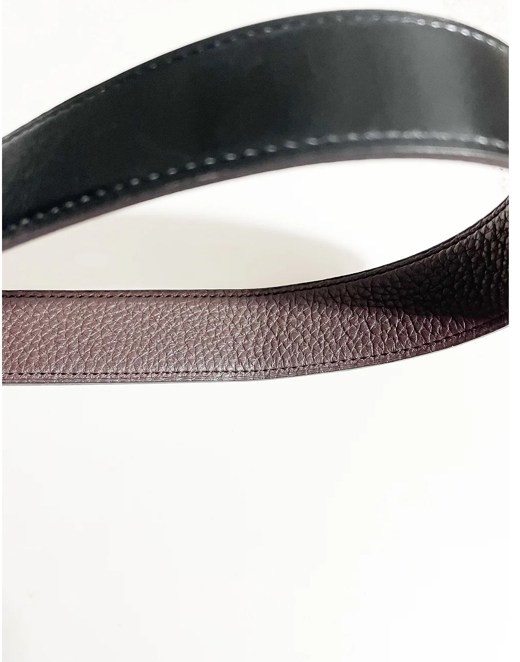 Hermes Black and Brown Reversible Constance Belt