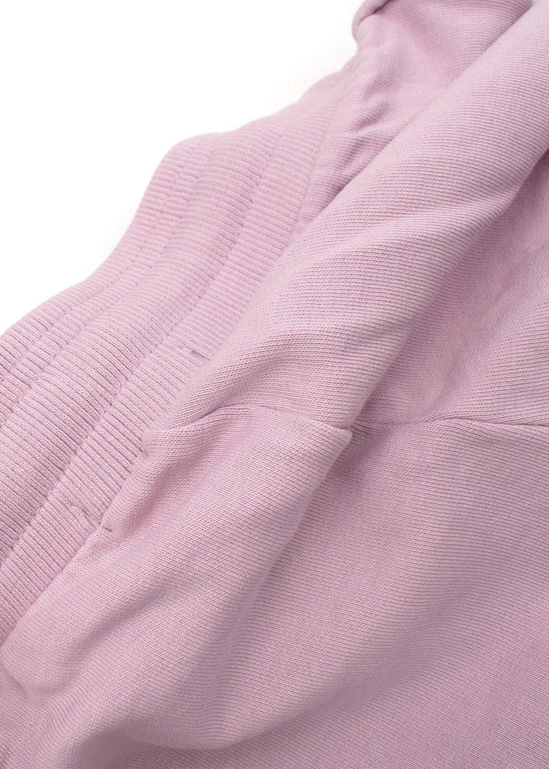 Pink Drawstring Cotton Shorts