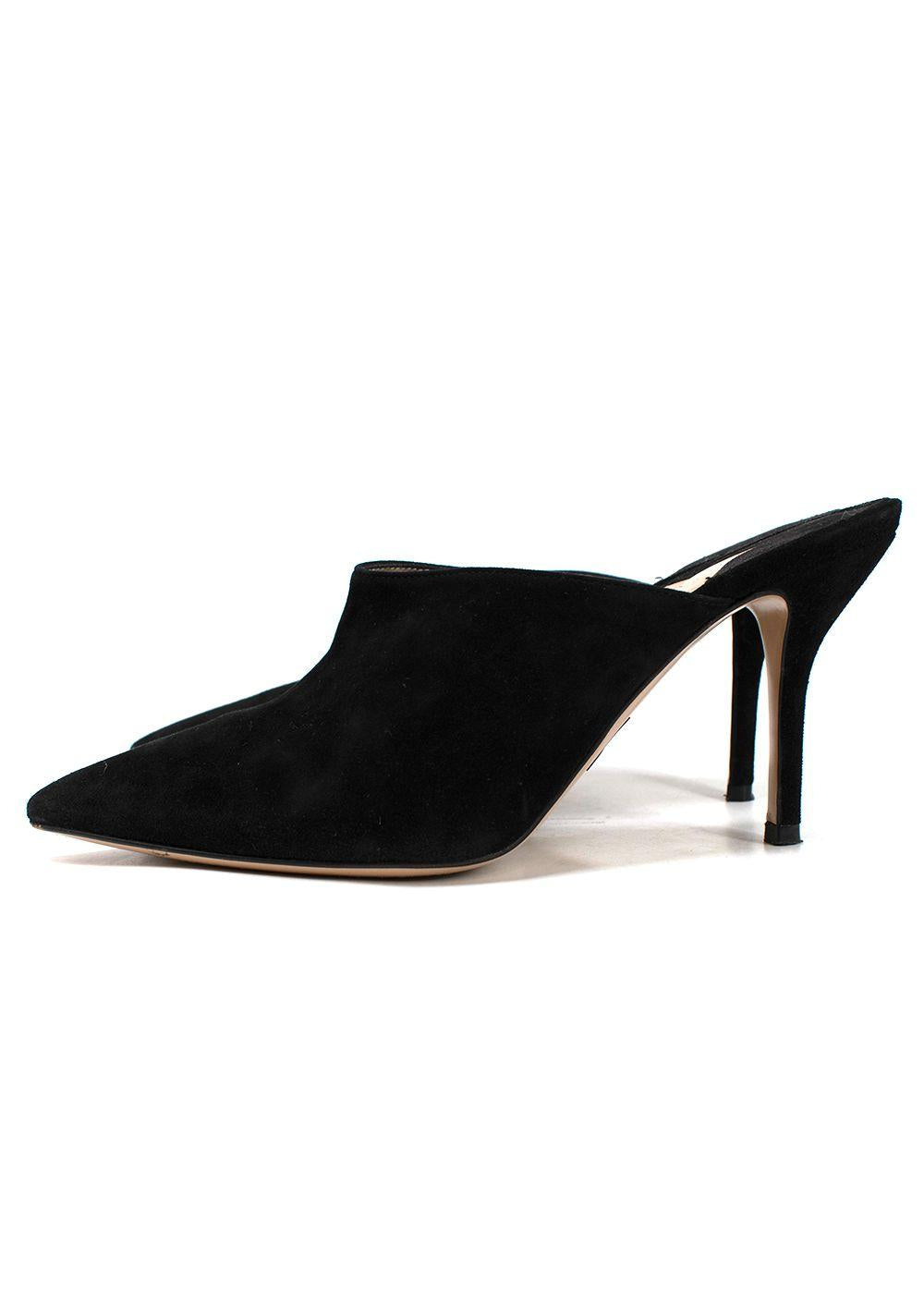 Paul Andrew Black Certosa Suede Mules