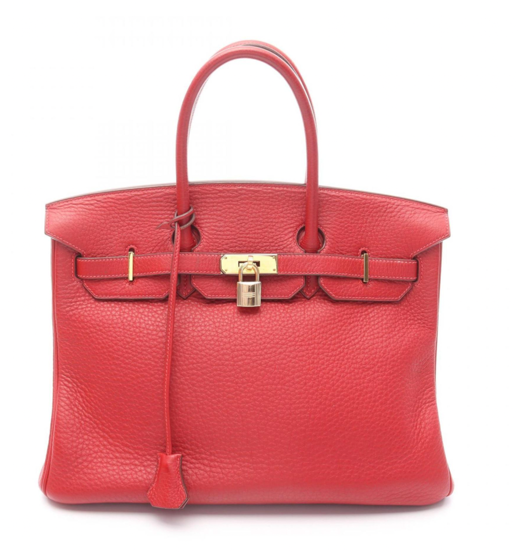 Hermès Birkin 30 Bag in Red Togo Leather with Gold Hardware