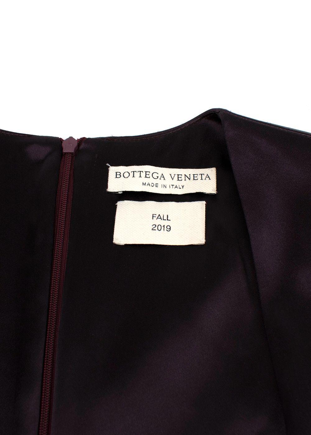 Bottega Veneta Square-neck Satin A-line Dress