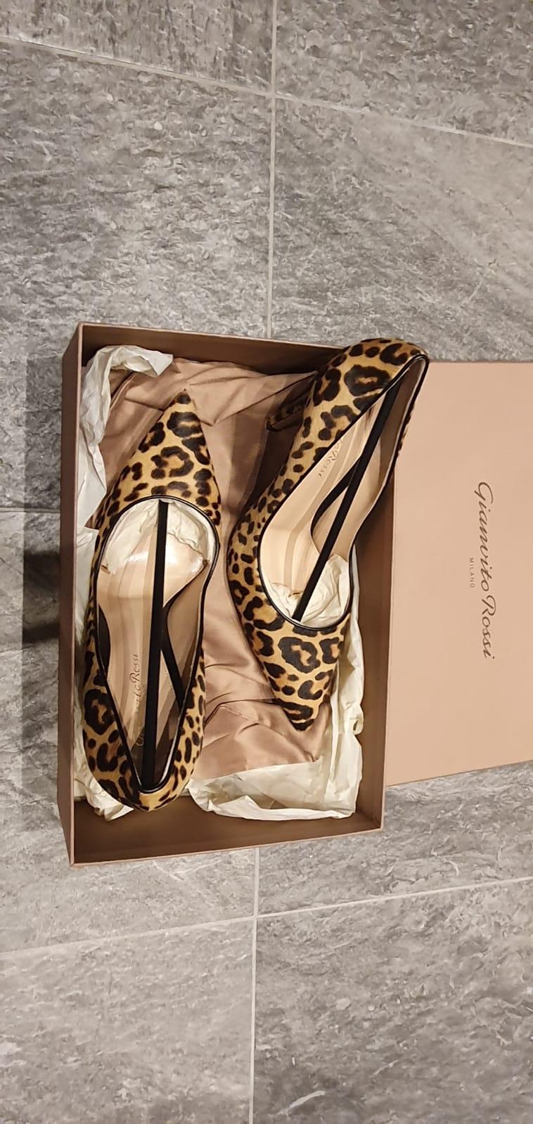 Gianvito Rossi Gianvito leopard-print calf hair pumps