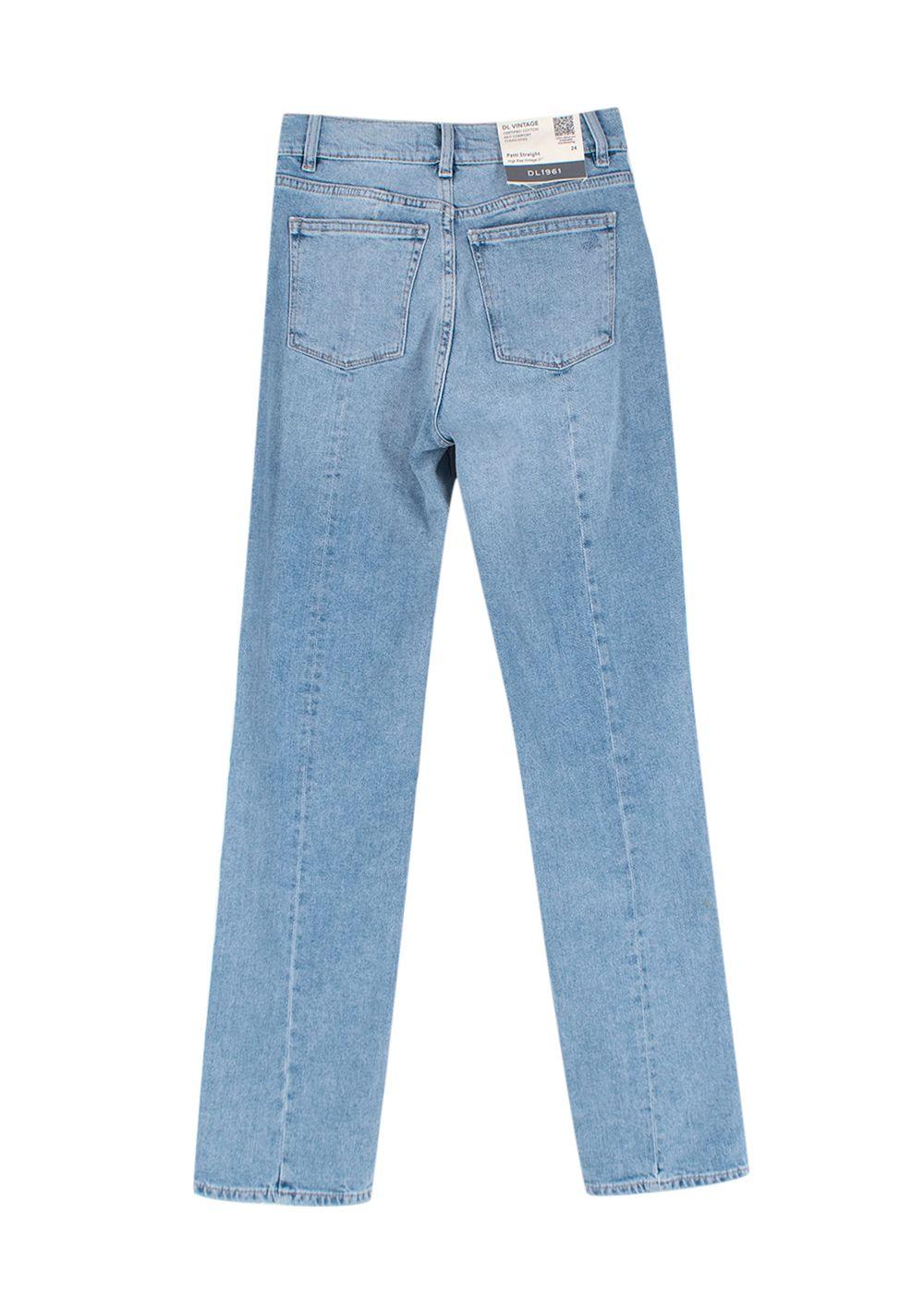 Vintage wash denim Patti straight leg jeans
