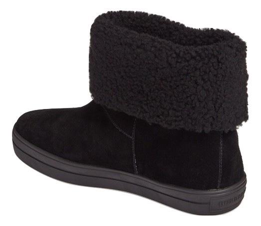 Burberry Black Sheepskin Lined Ankle Boots