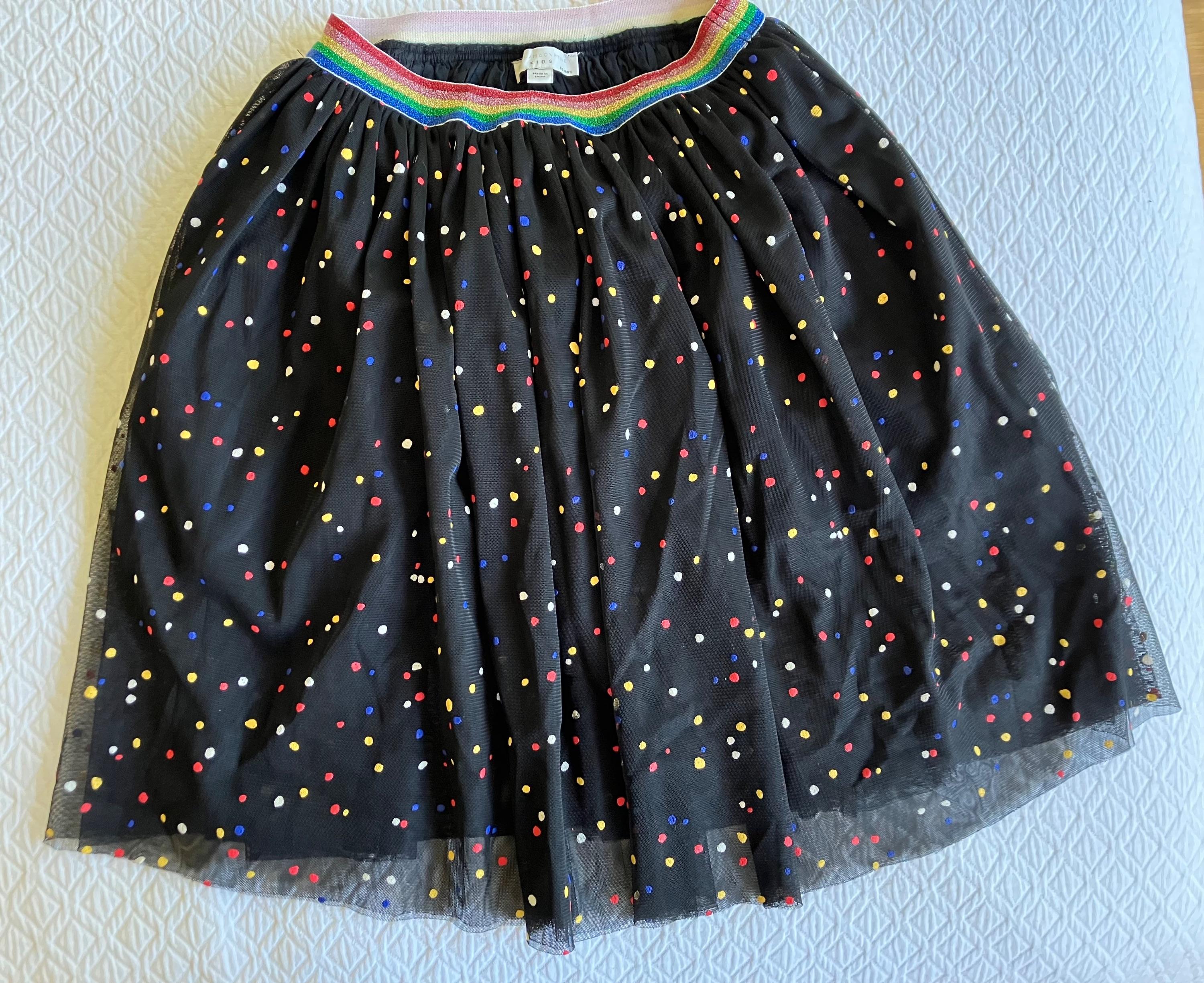 Stella McCartney Kid's 10A Tulle Spotted Skirt
