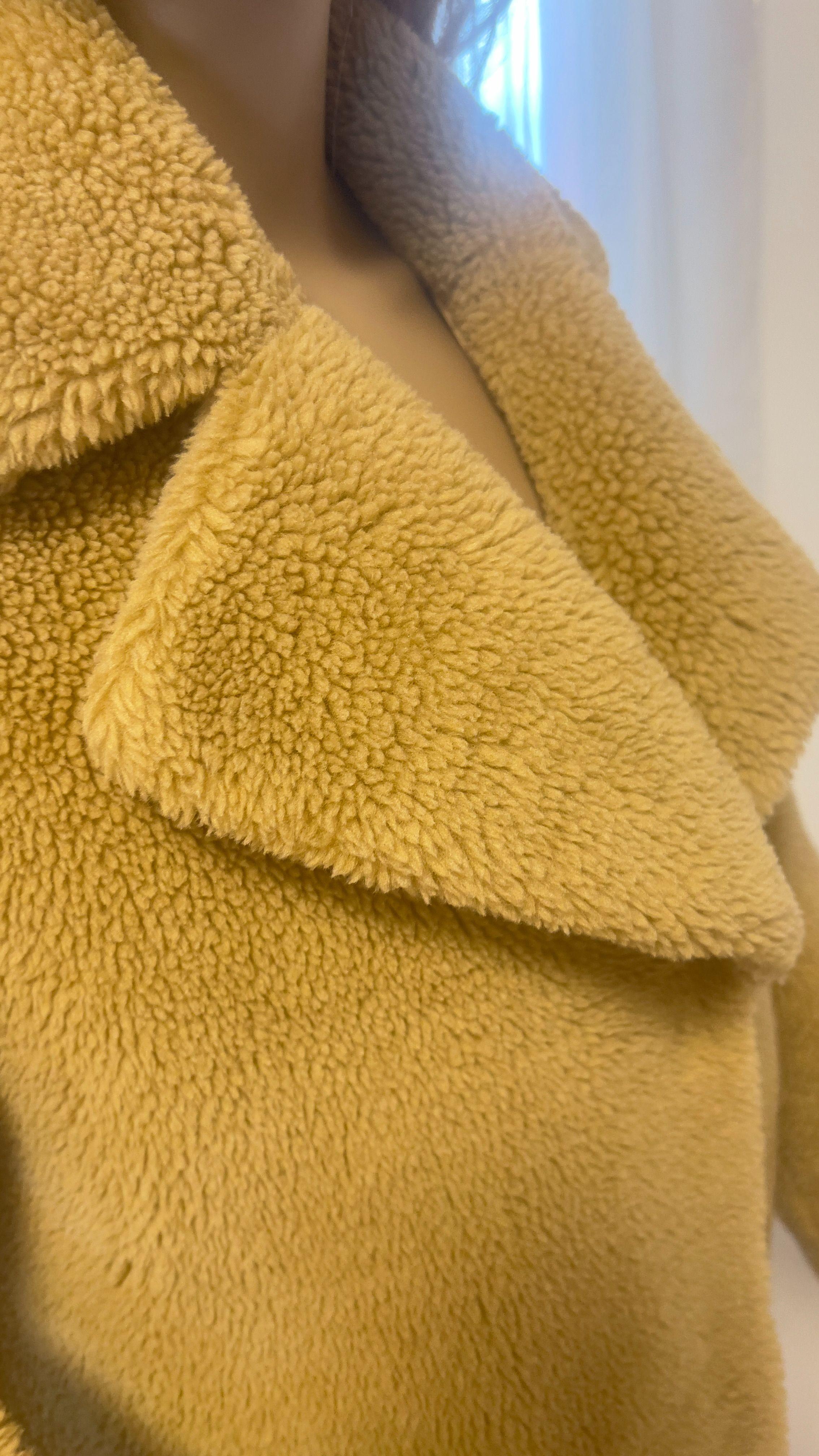 Stand Studio Camel Faux Fur Coat