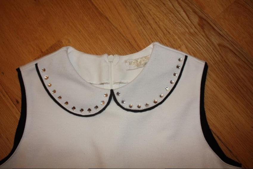 Monnalisa Chic Girl's White Embellished Dress