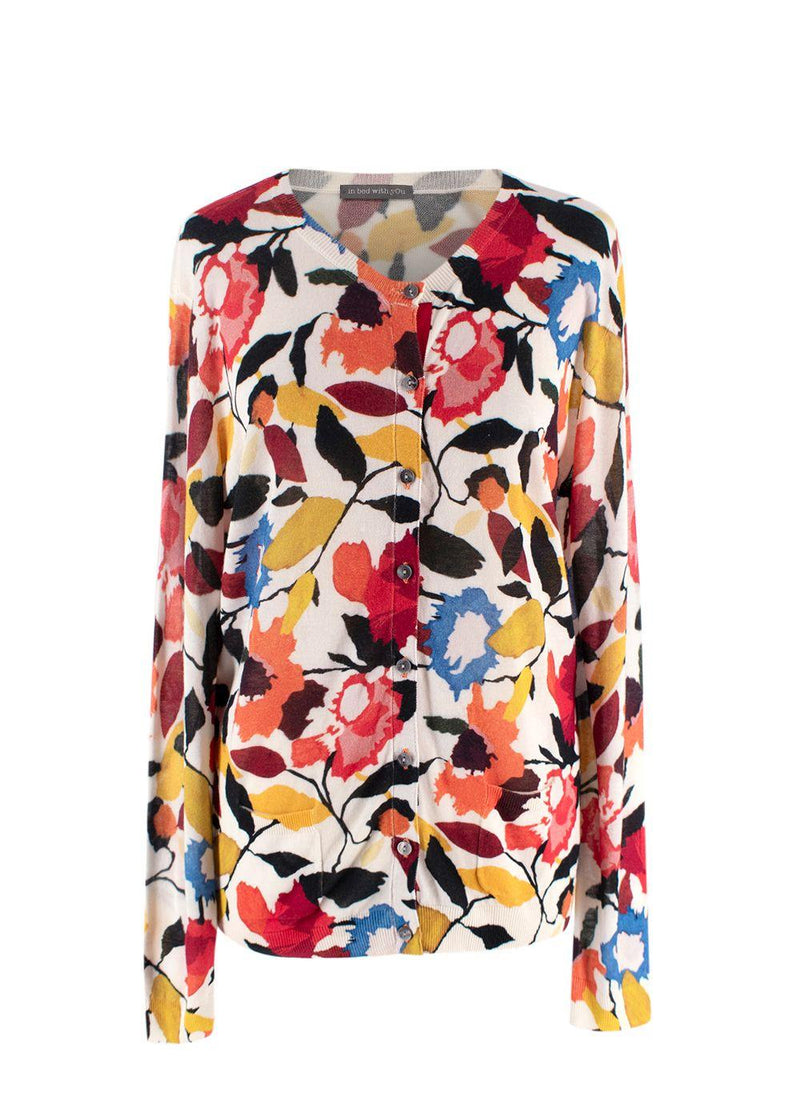 In Bed With You Floral Knit Cardigan