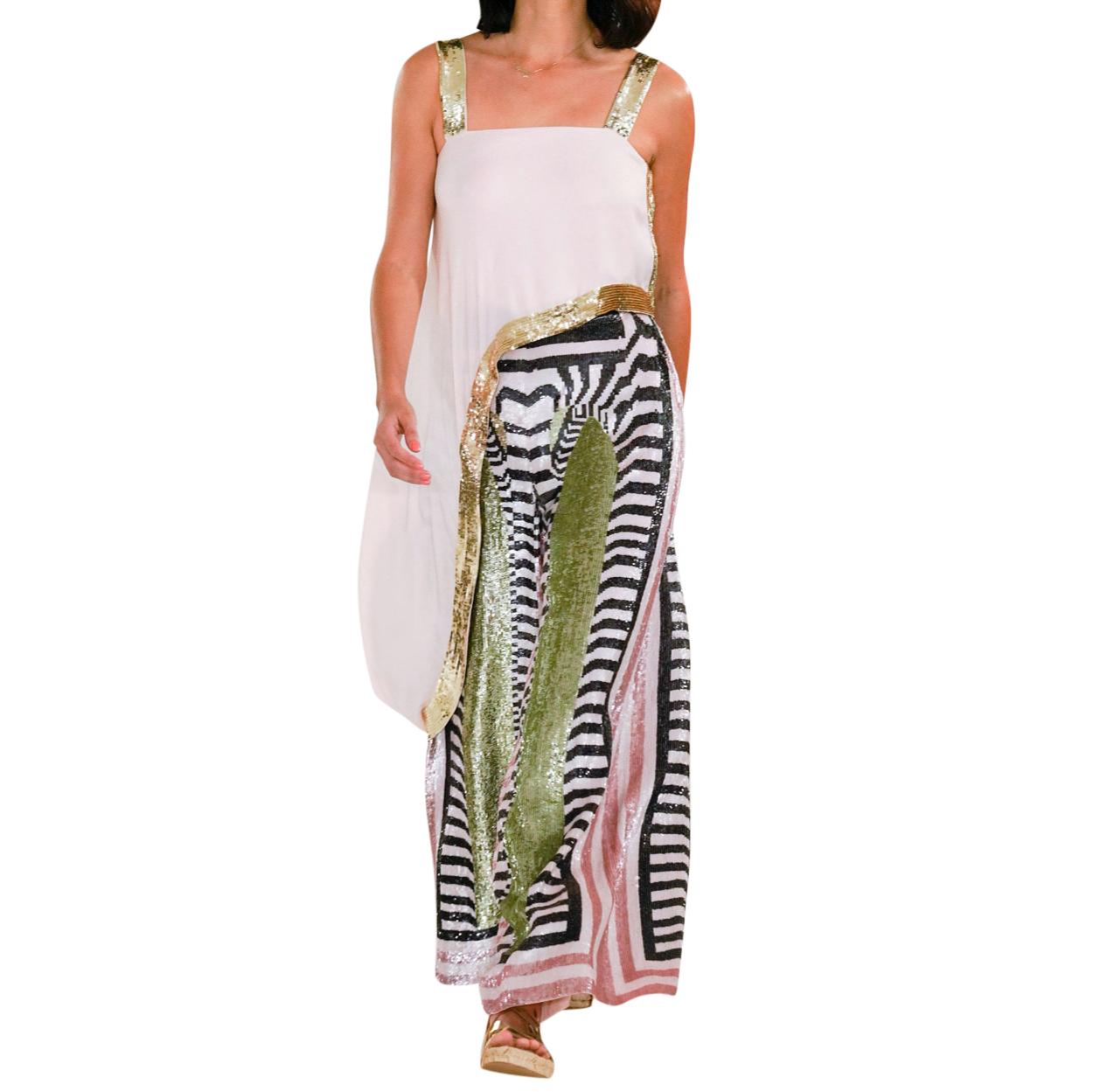 Temperley Idol wide leg sequin trousers