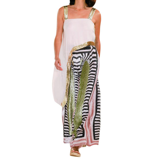 Temperley Idol wide leg sequin trousers