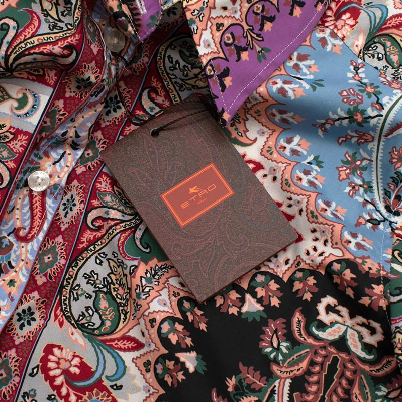 Etro Paisley Print Cotton Slim Fit Shirt