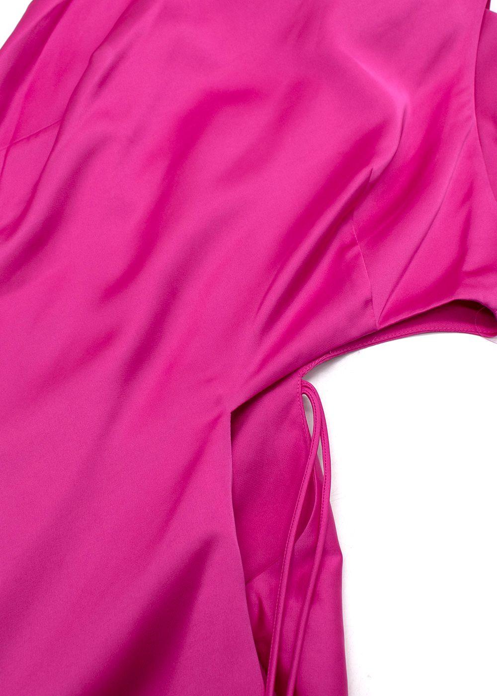 Alexis Magenta Lune Cut Out Dress