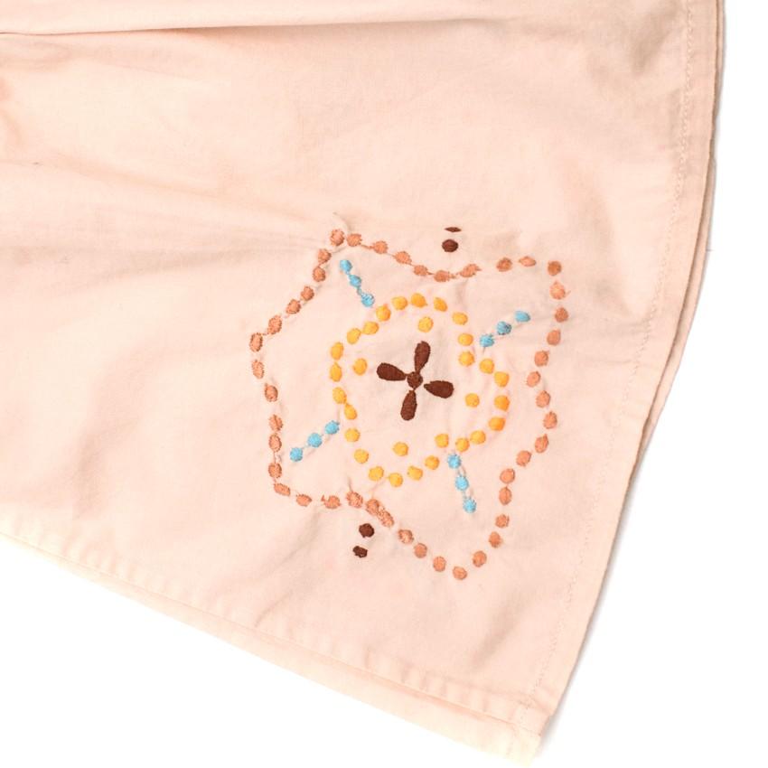 Bonpoint Girls 2Y Beige Embroidered Top