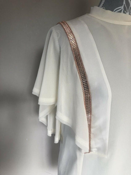 Chloe Crystal-embellished silk-crepe blouse