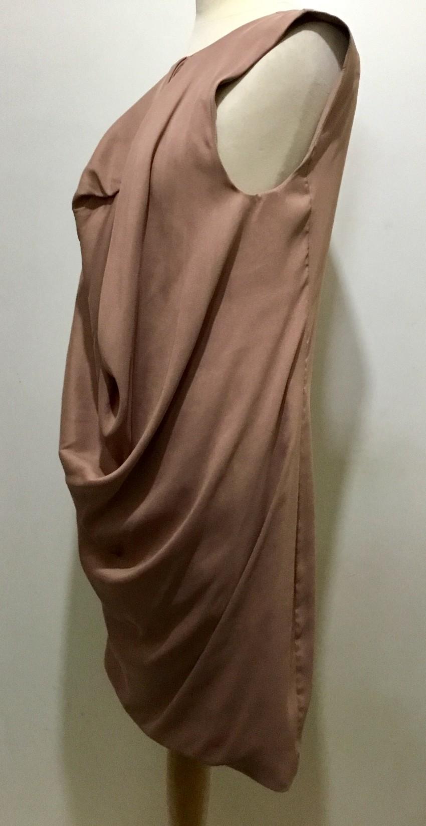 Halston Heritage Dusky Pink draped dress