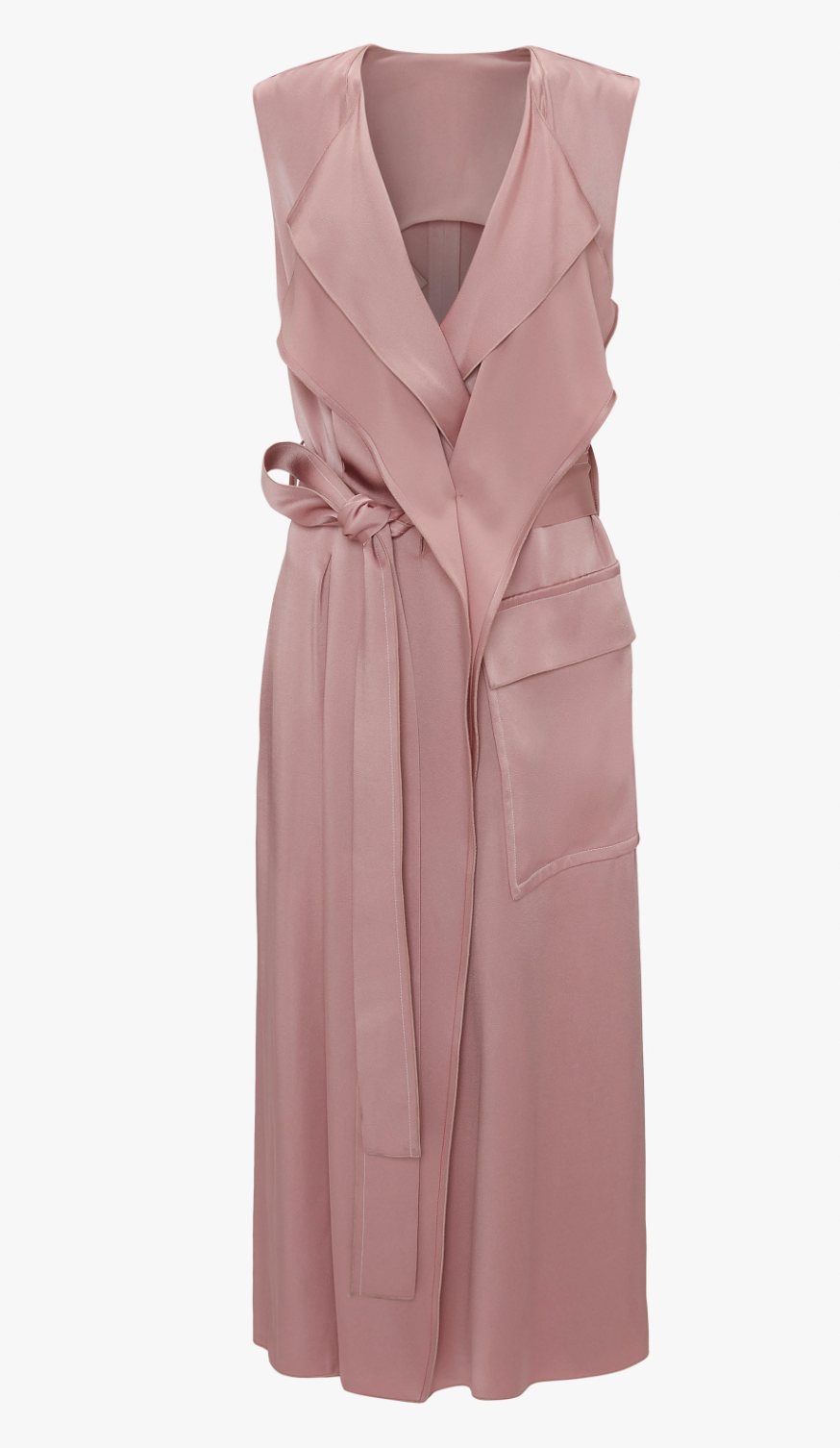 Victoria Beckham Cutout Hammered-Satin Midi Wrap Dress