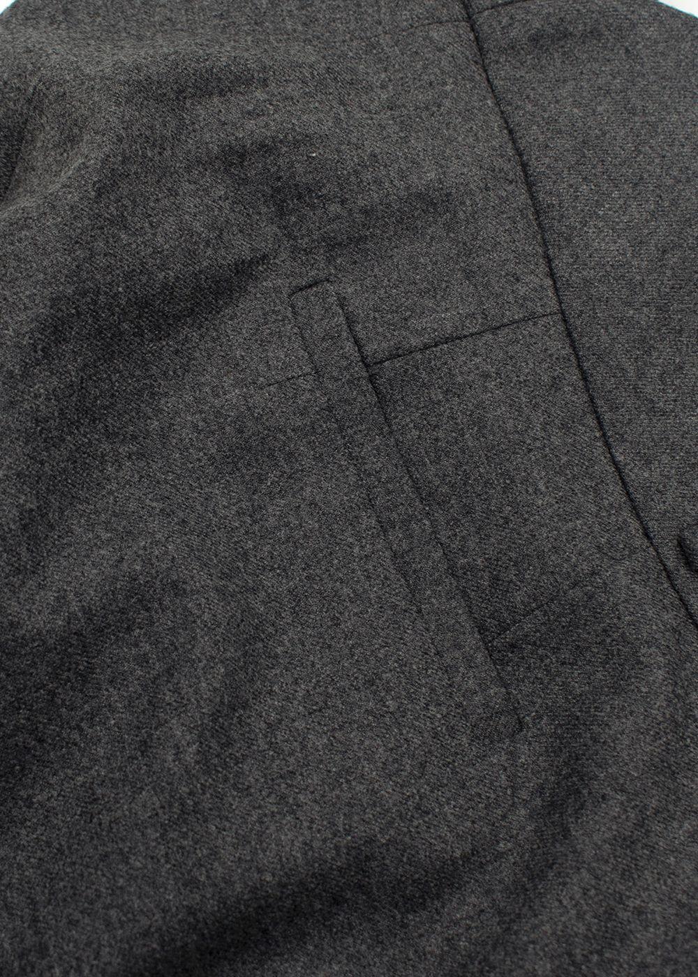 Altuzarra Grey High-Rise Wool-Blend Wide-Leg Trousers
