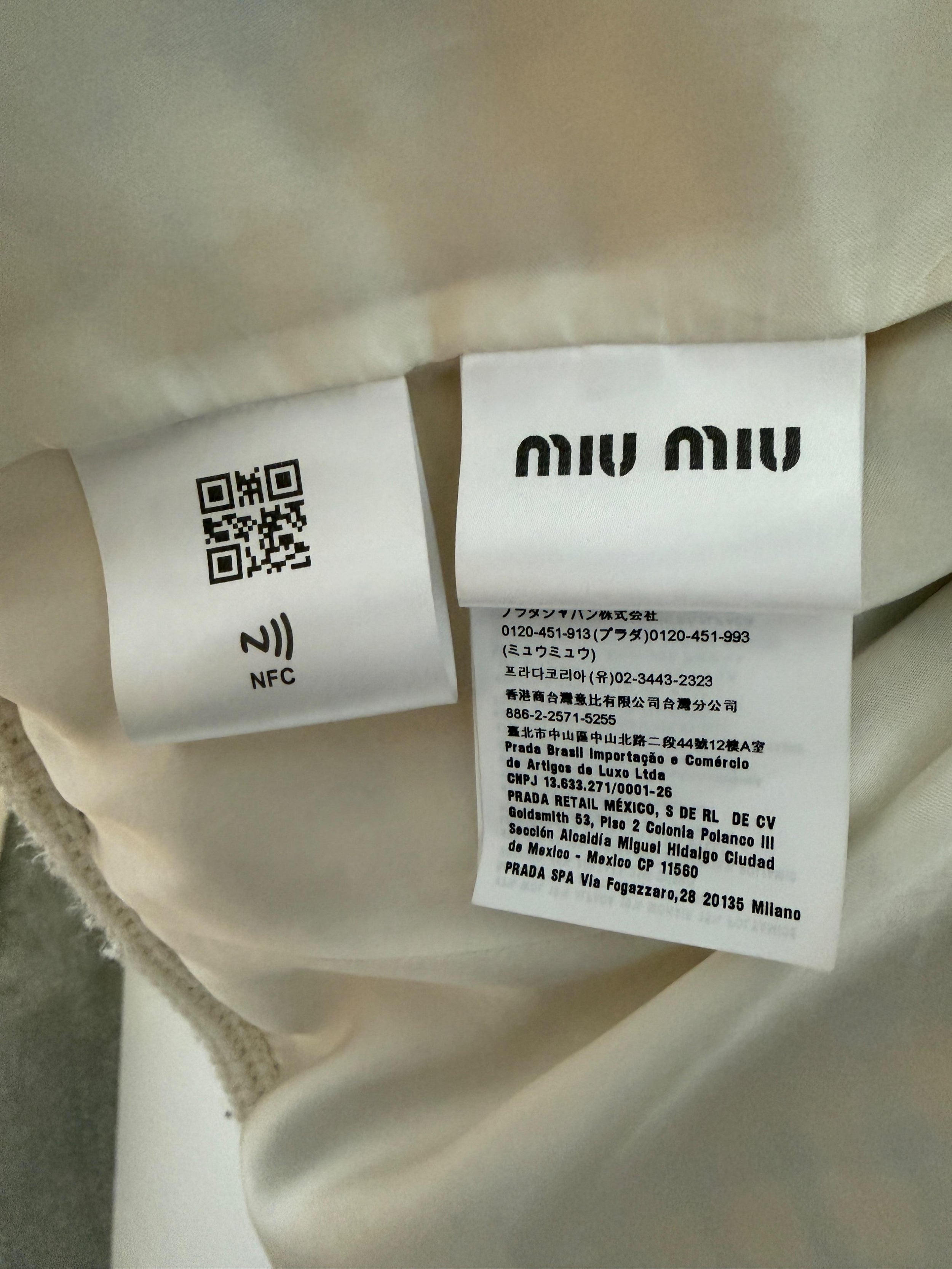 Miu Miu Mustard Tweed Jacket