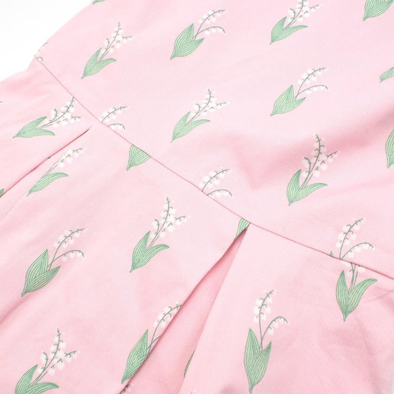 Jacadi baby pink sleeveless printed dress