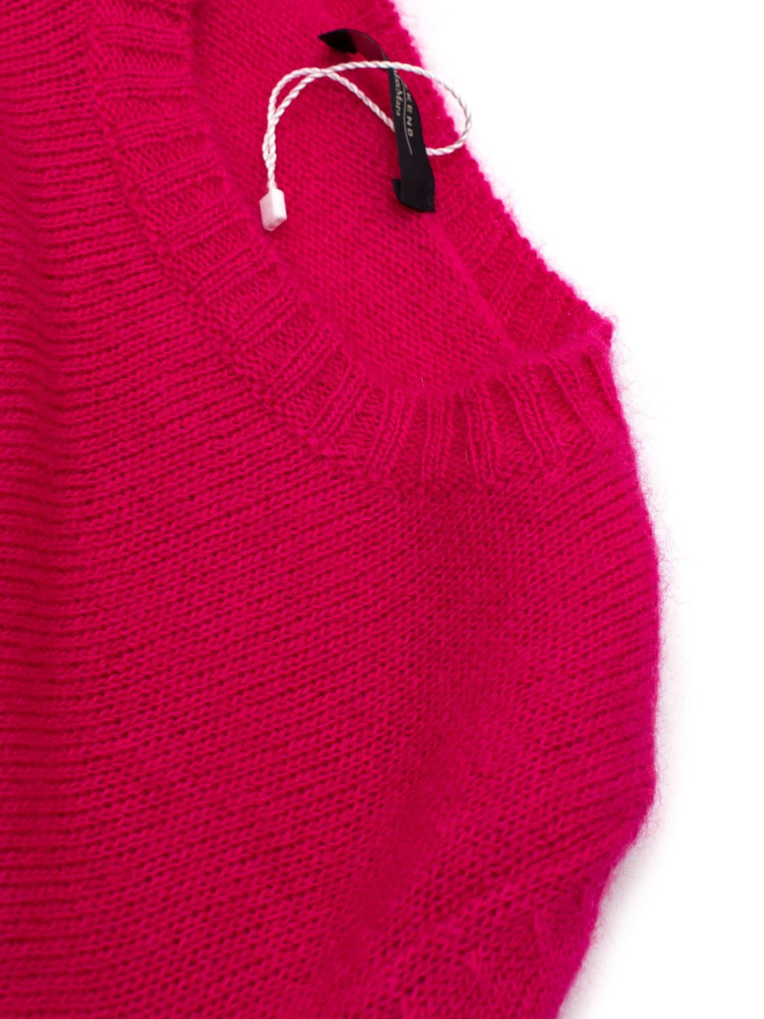 Max Mara Weekender Neon Pink Wool Sweater