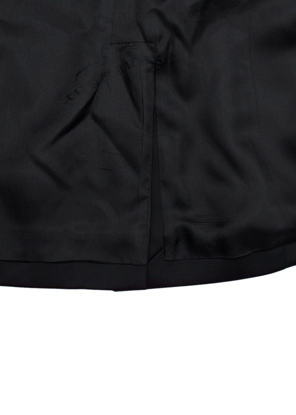 Burberry Wool Single Button Black Blazer