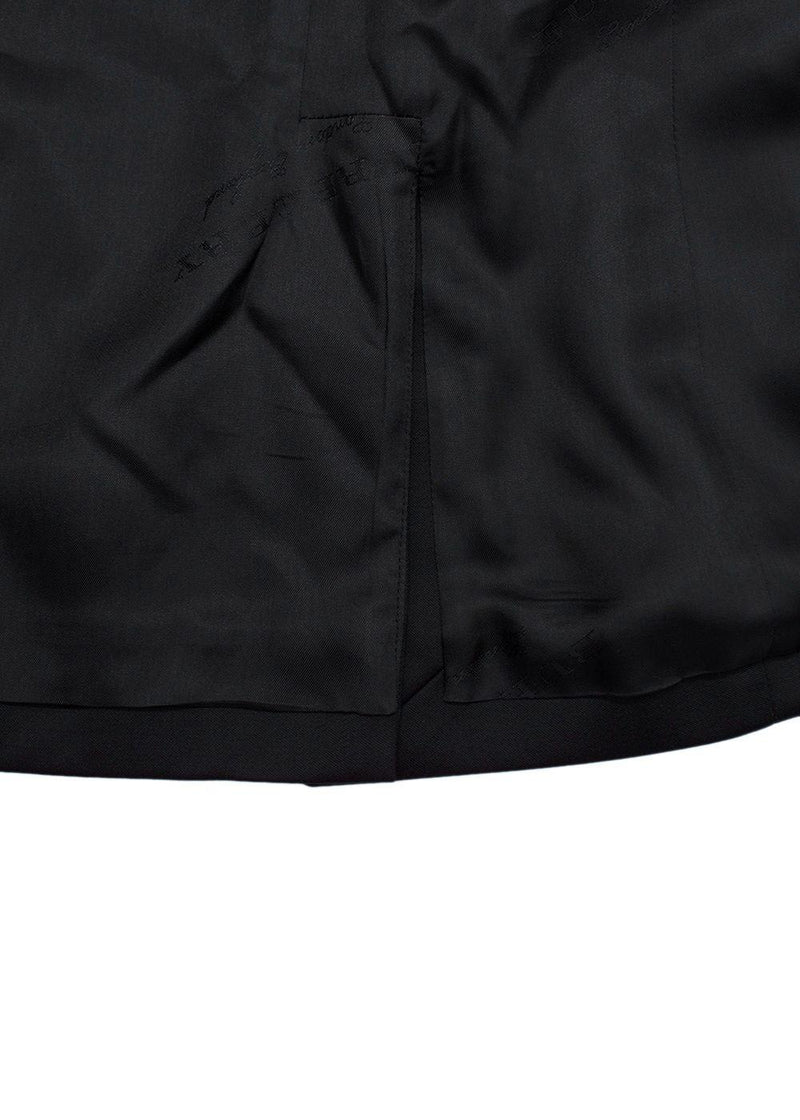 Burberry Wool Single Button Black Blazer