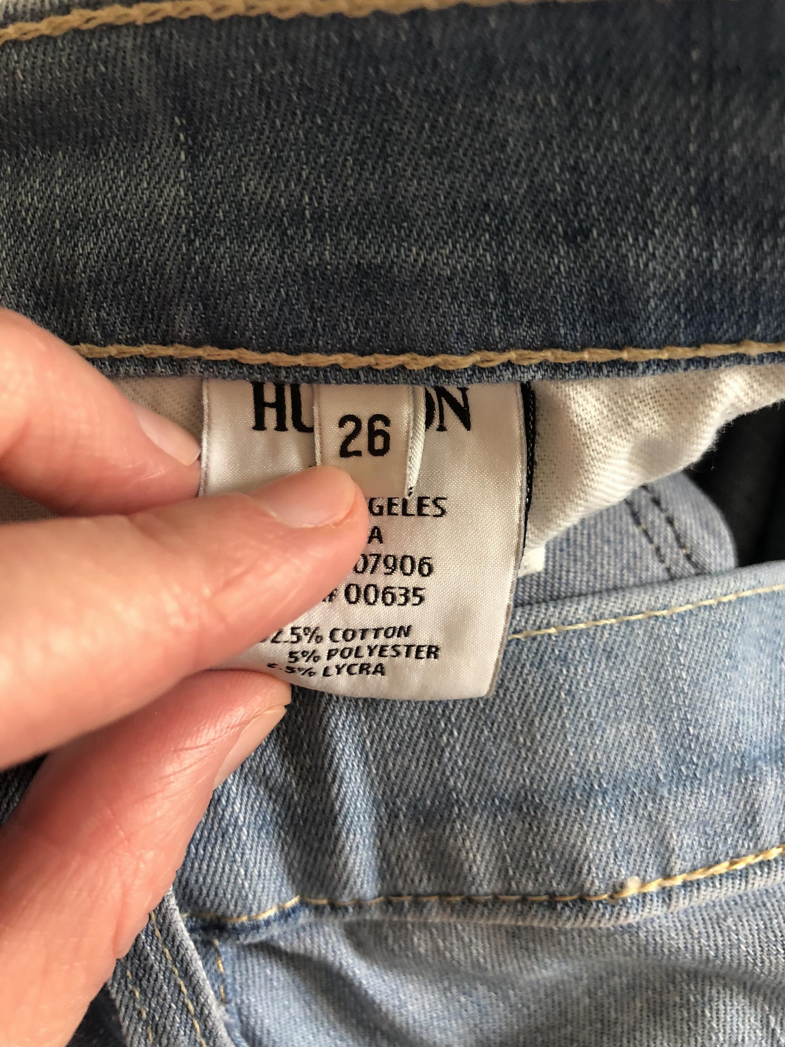 Hudson mid rise nico super skinny jeans