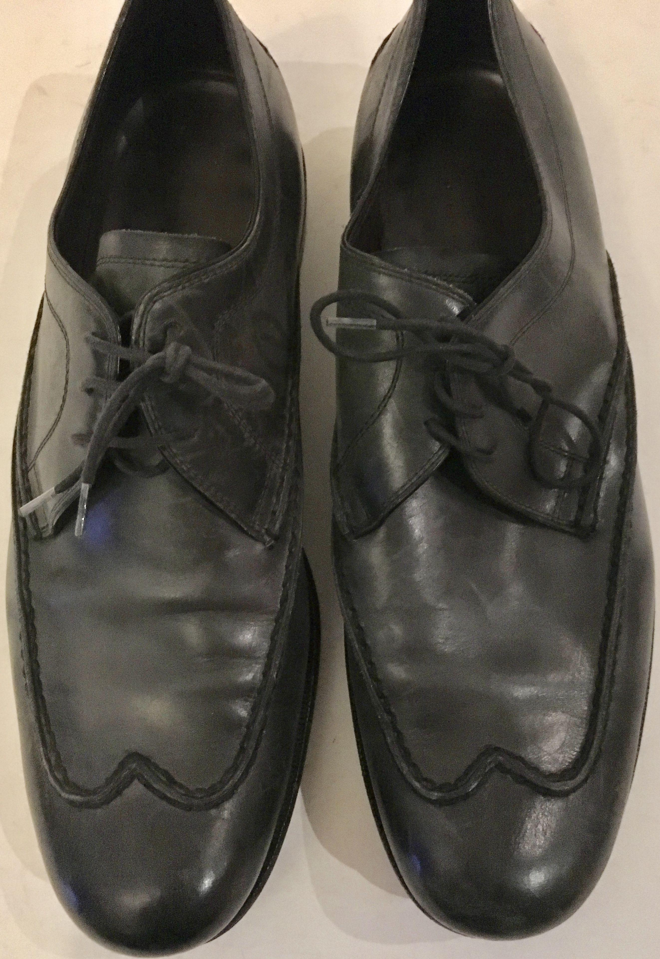 Bottega Veneta  black mens brogues