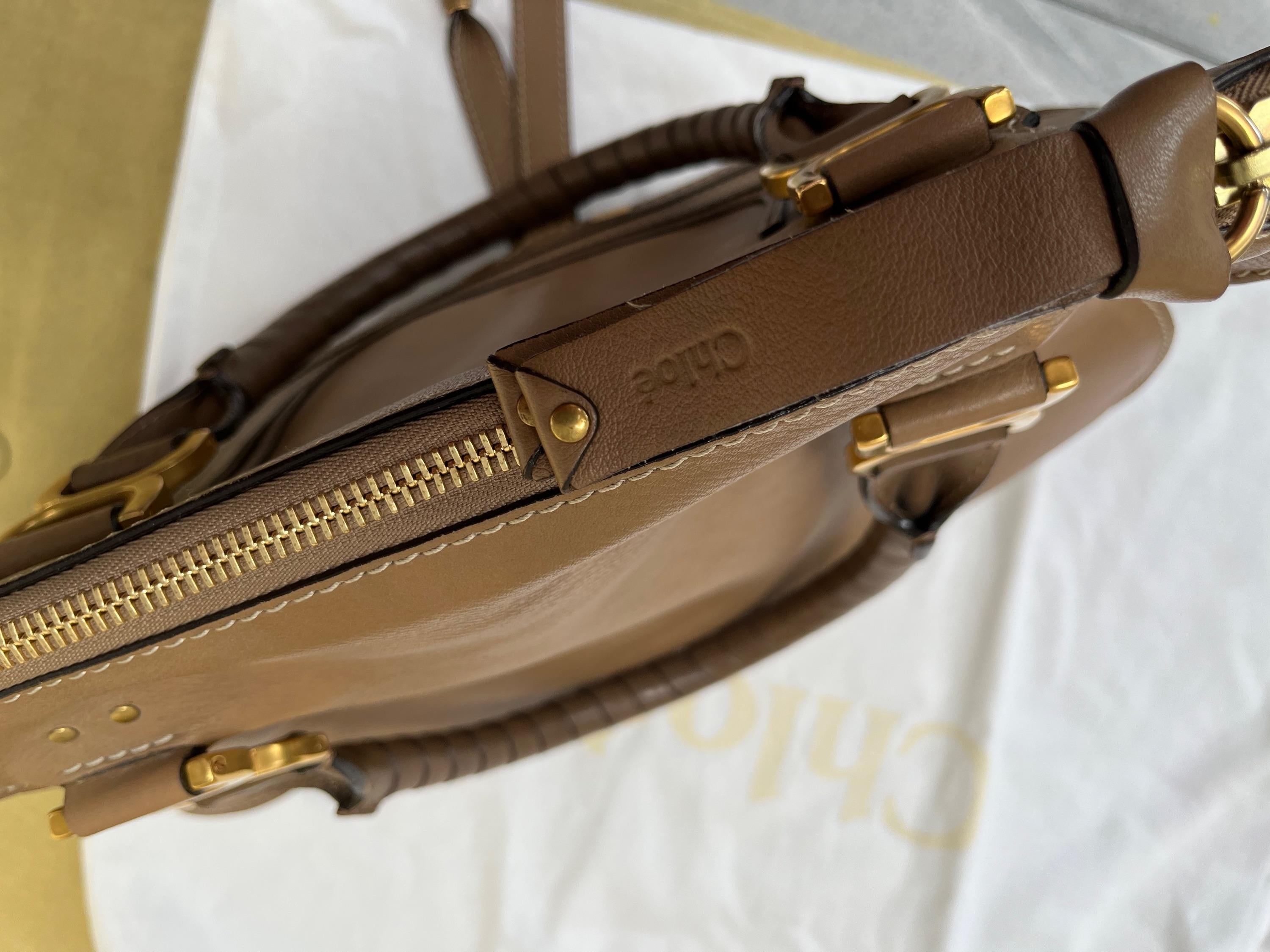 Tan Leather Marcie Bag