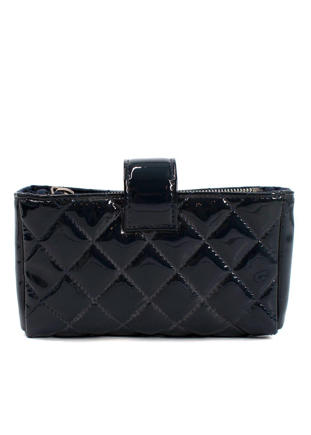 Chanel Midnight Blue Patent Leather Pouch