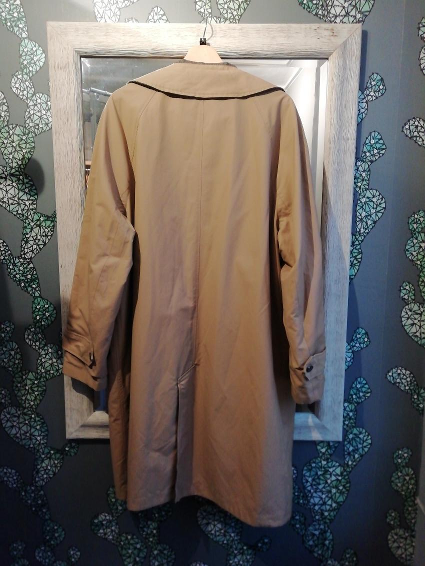 Lanvin Grey Check Tweed & Tan Reversible Mac