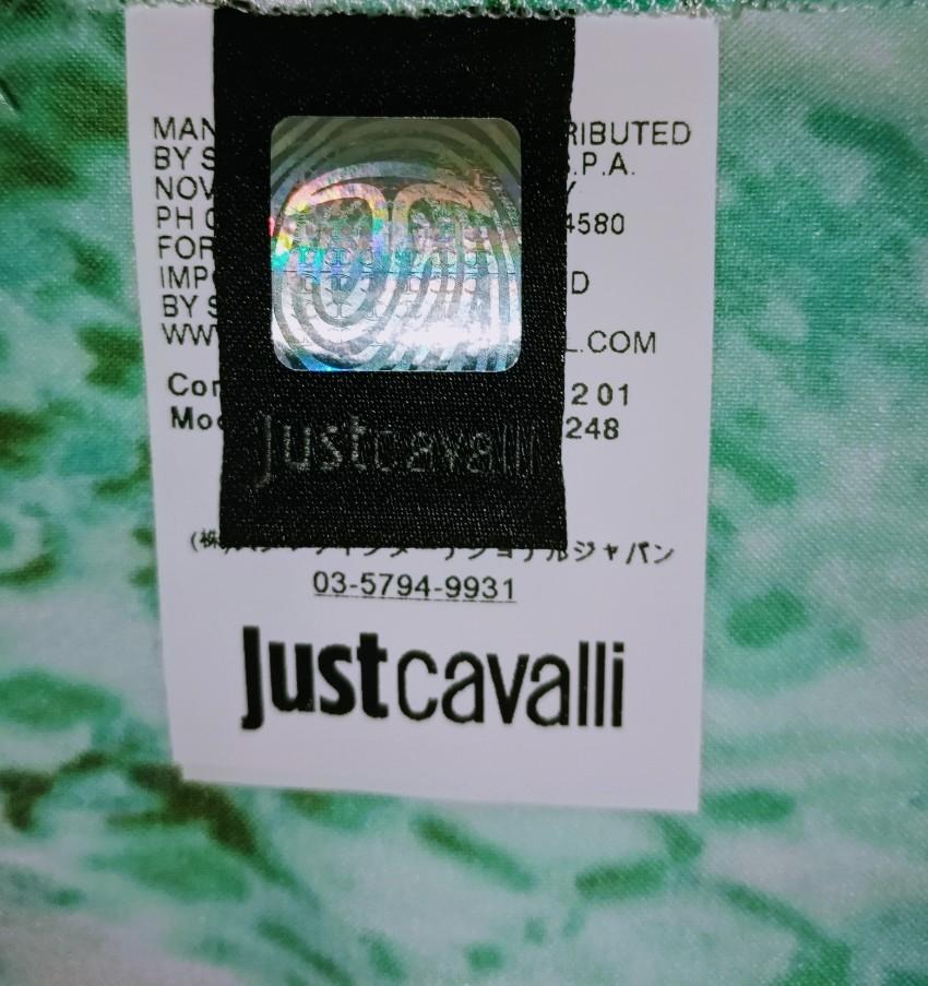Just Cavalli Snake Print Green Dress