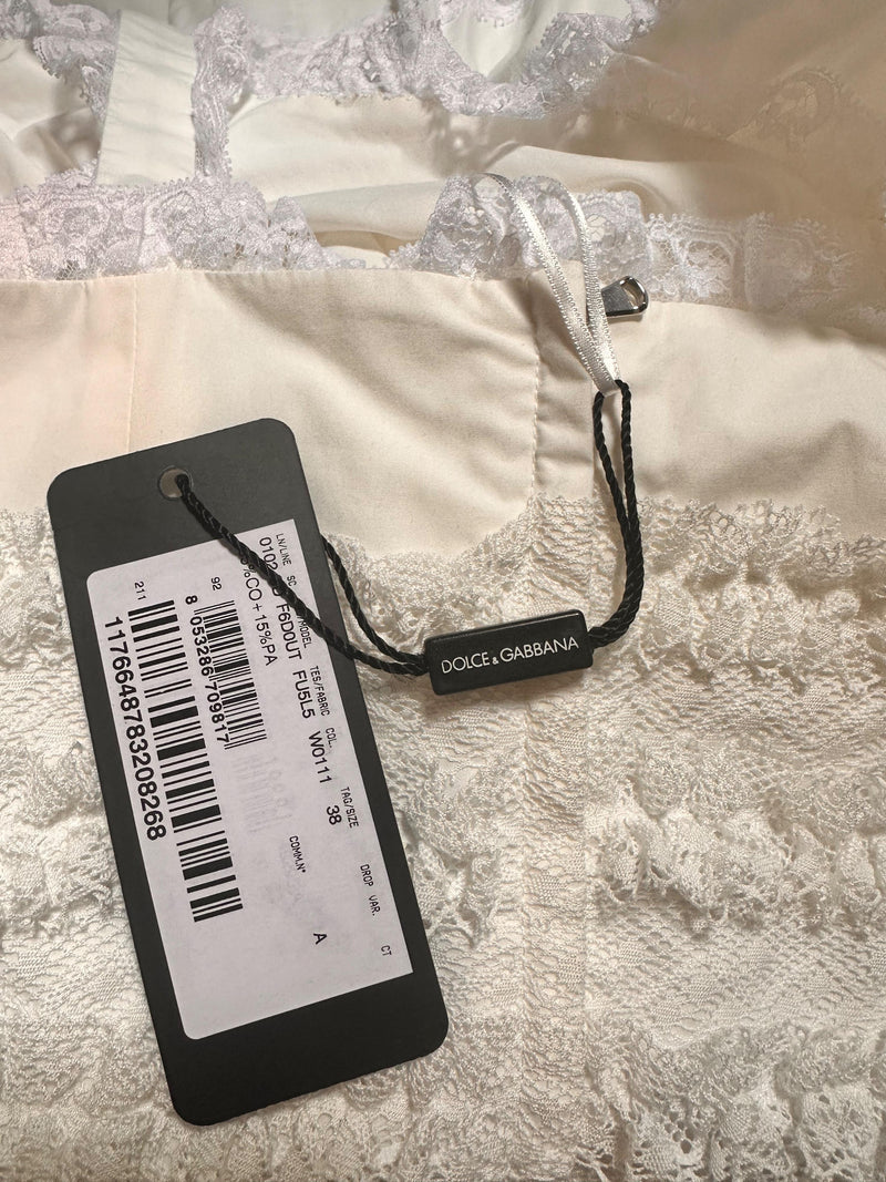 White Cotton Poplin Dress