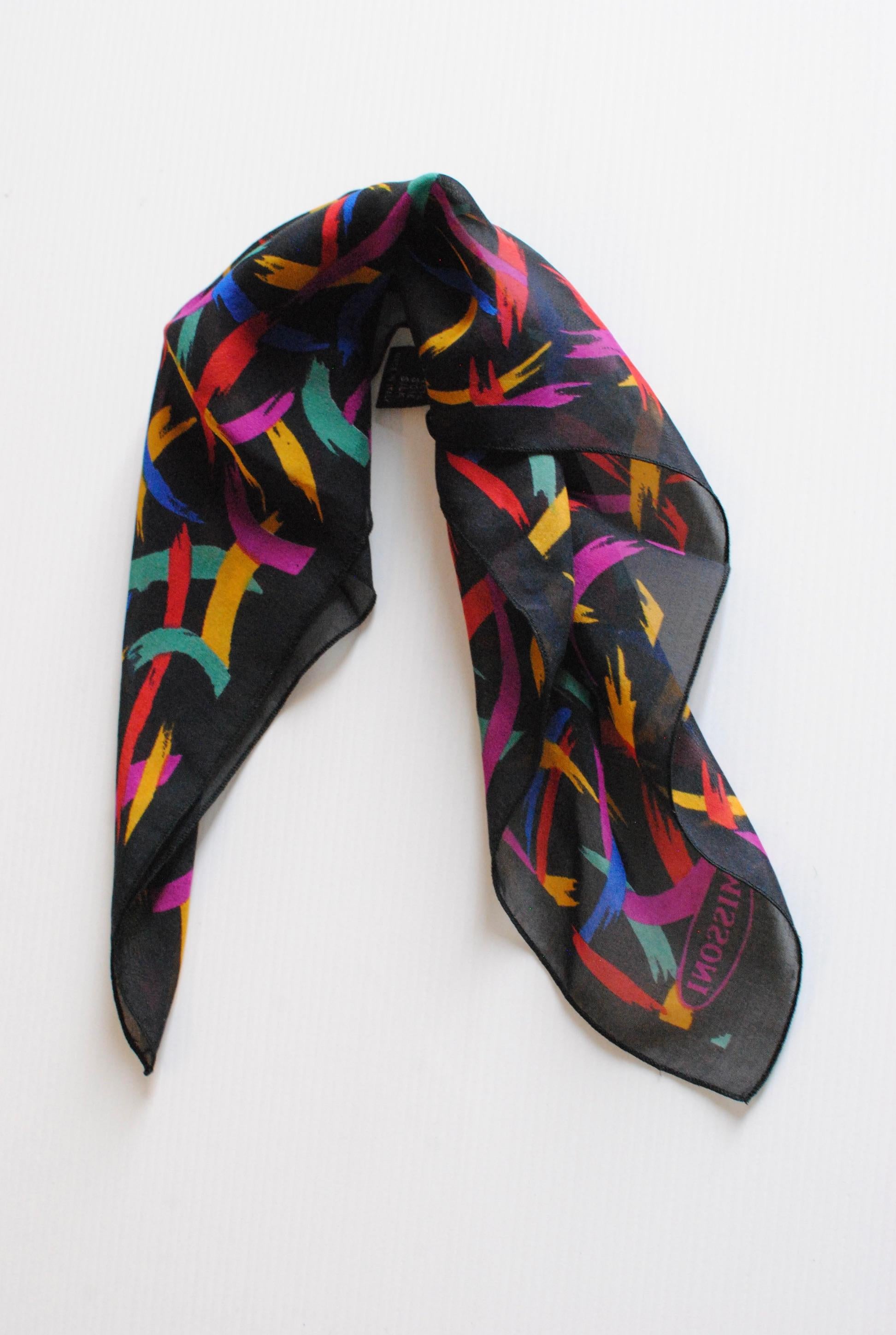 Missoni Multi Coloured Silk Scarf