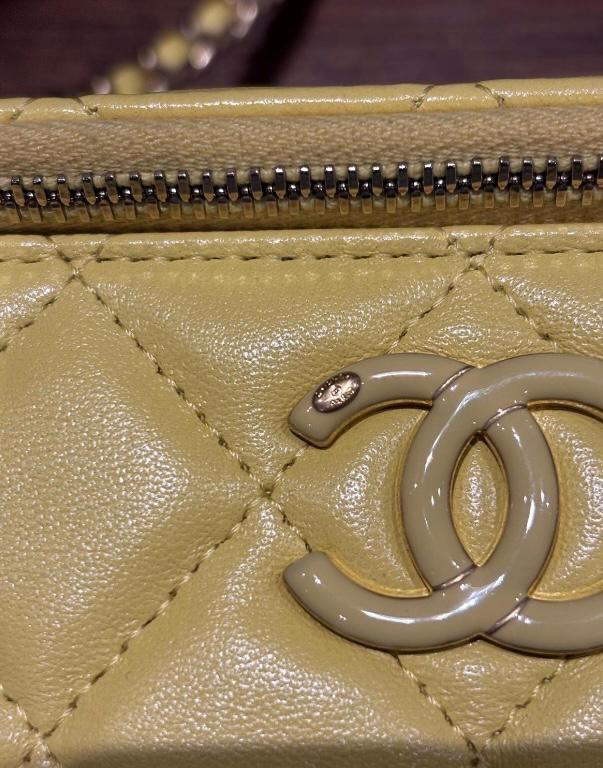 Chanel Yellow Trendy CC Vanity Bag