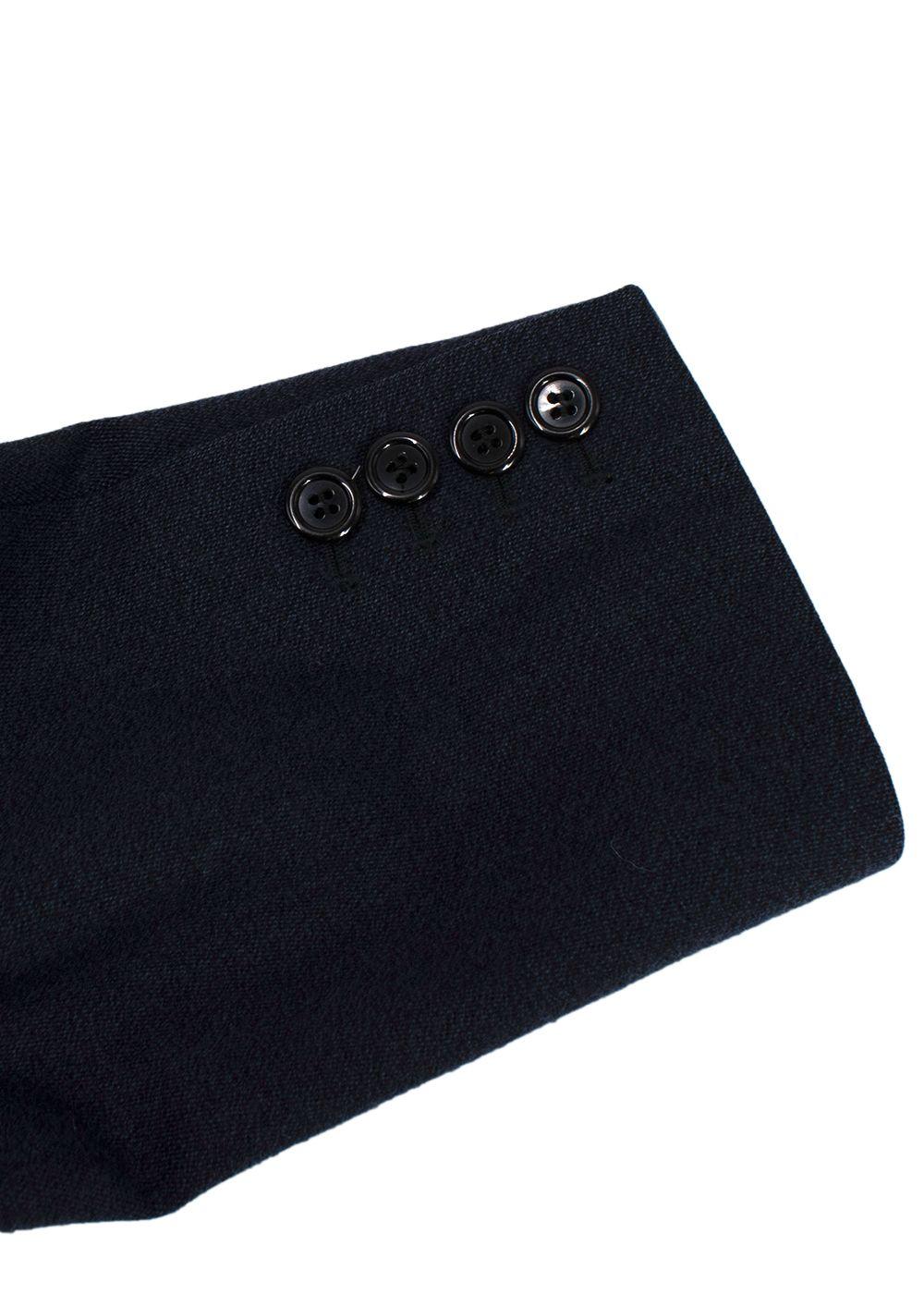 New & Lingwood x Alex Eagle Navy  Single Breasted Longline Coat