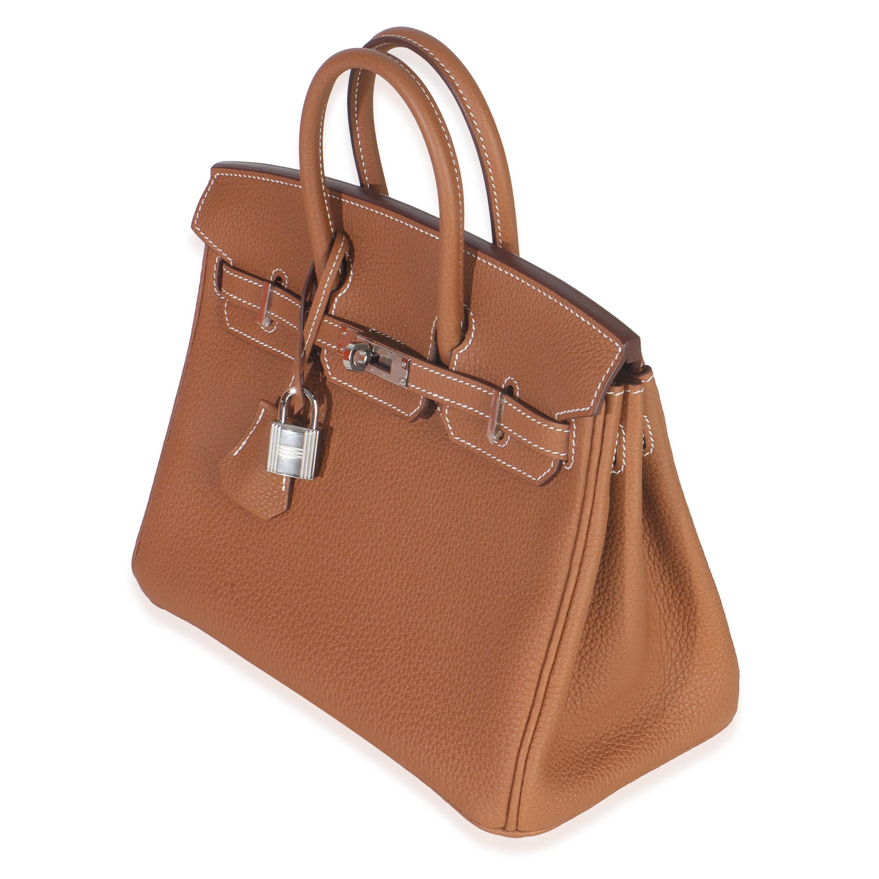 Hermès Togo Birkin 25 PHW Gold