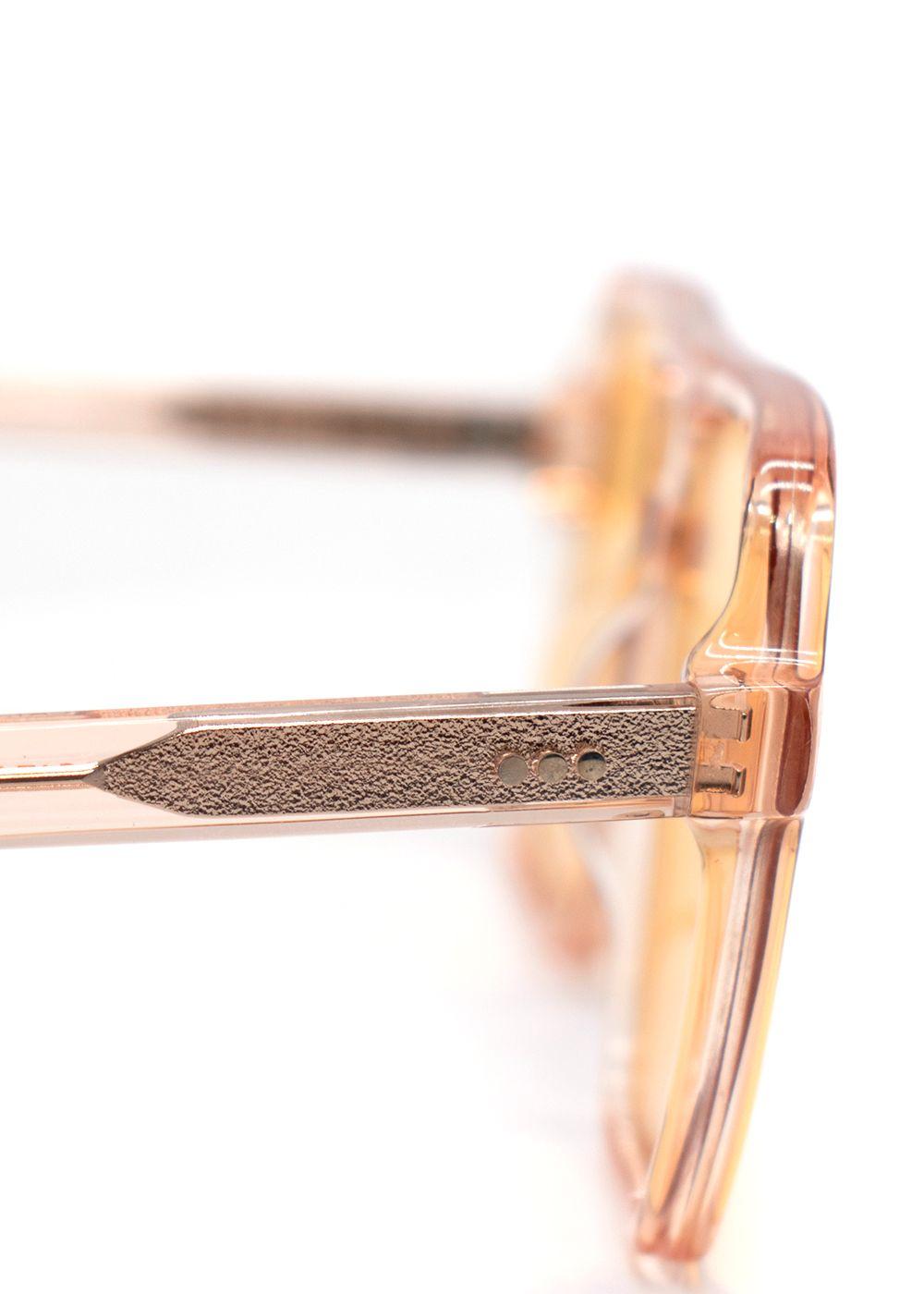 Joseph Apricot Aviator Square Sunglasses