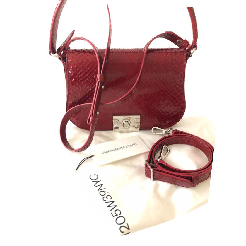 205W39NYC Python Crossbody Bag