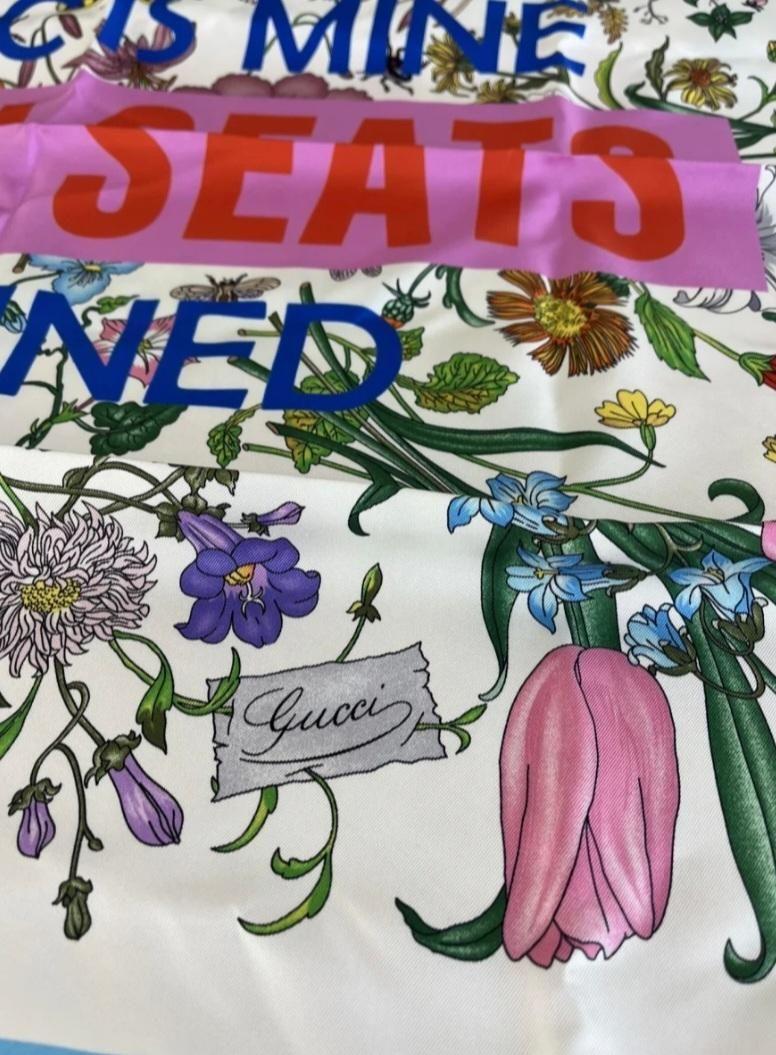 Gucci x Sony Music Collab Silk Scarf