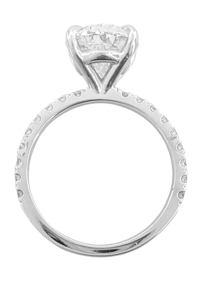Verde 4ct IGI Certified Lab Grown Oval Cut Diamond Ring