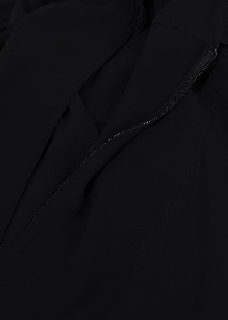 Balenciaga Black Ruffled Trimmed Mini Dress