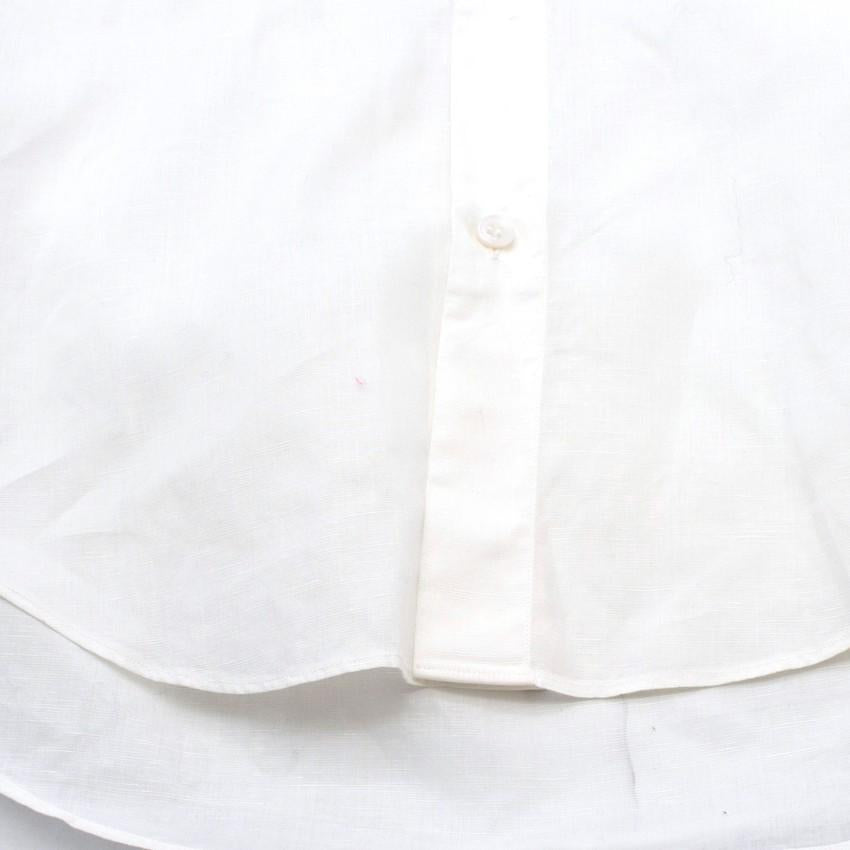 12/05 White cotton Oversized Shirt