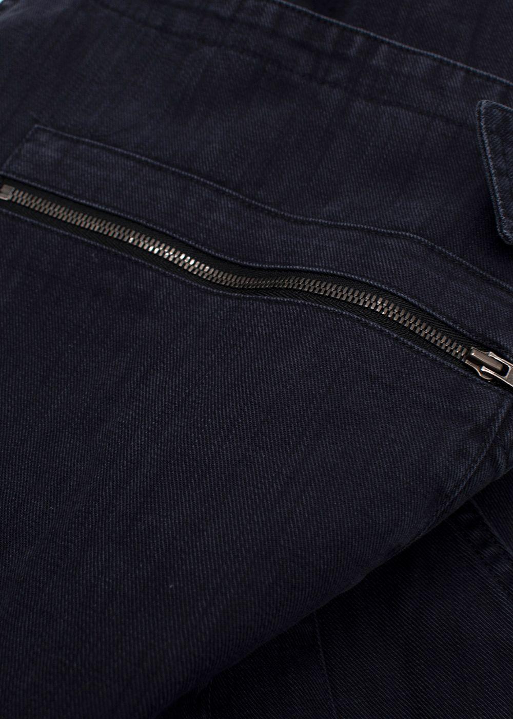 MHL Black Denim Canvas Dungarees