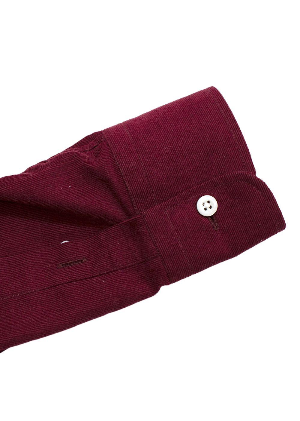 Burgundy Corduroy Shirt