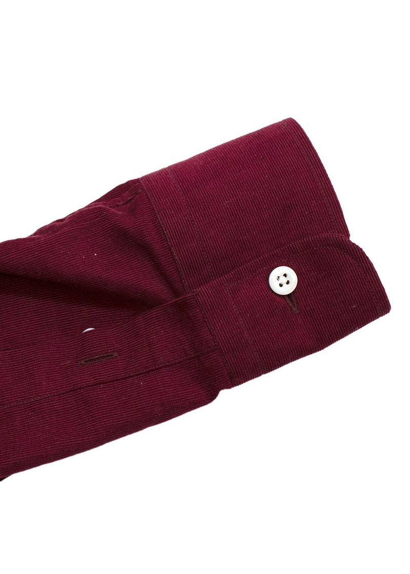 Burgundy Corduroy Shirt